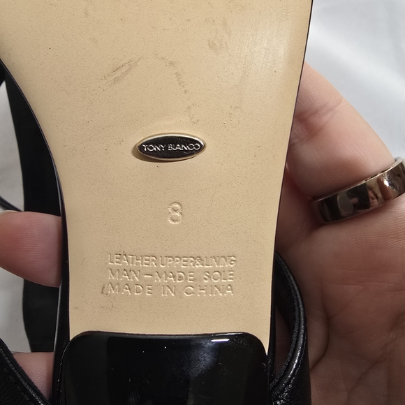 Tony Bianco Black Kitten Heel Thong Mules - Picture 8 of 8